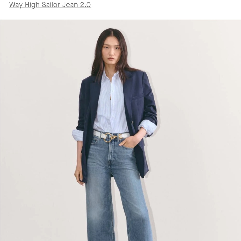 Everlane way high sailor jeans